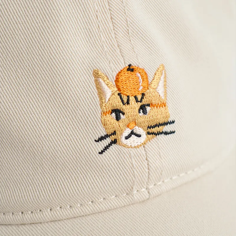 LOST PATTERN Cotton Baseball Caps Unisex Black/Ecru-7