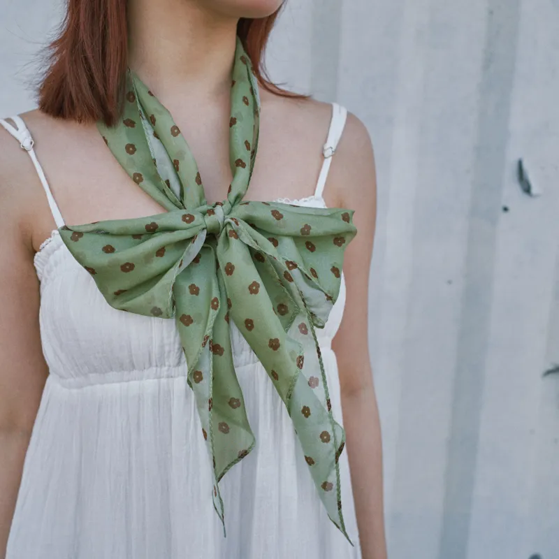 LOST PATTERN Mulberry Silk Scarves Women's-8