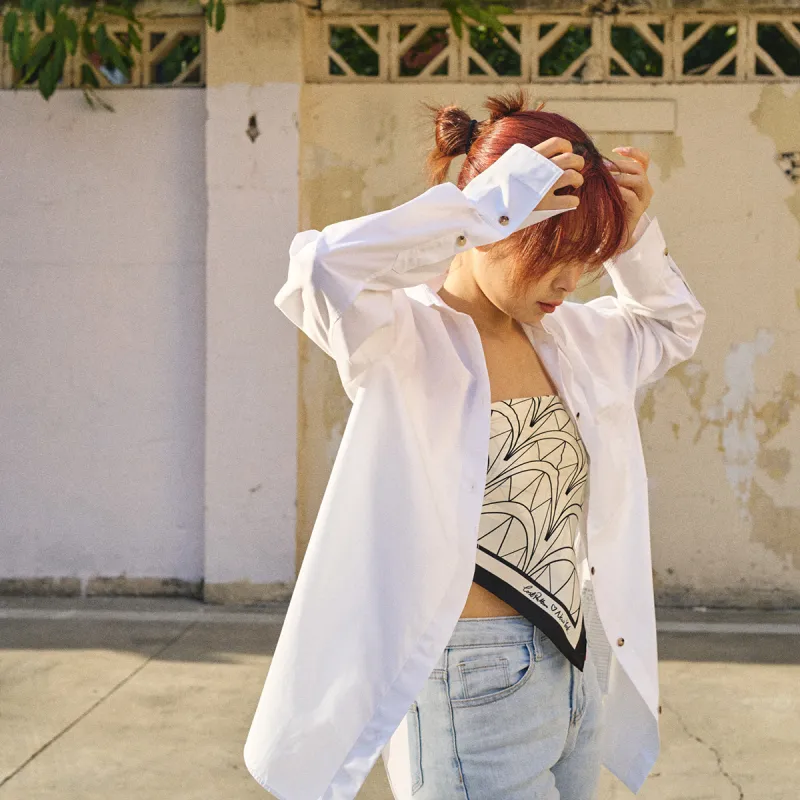 LOST PATTERN Mulberry Silk Scarves Unisex-5