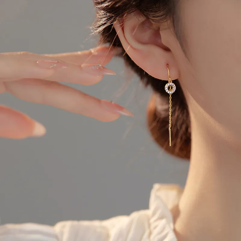 PIARA 925 Sterling Silver Drop Earrings Women's-3