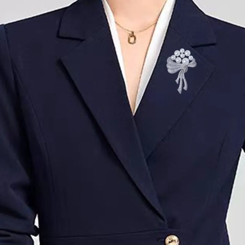 PIARA Synthetic Cubic Zirconia Brooches Women's-4