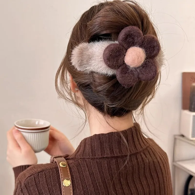 PIARA Resin Felt Hair Clips Women's-6