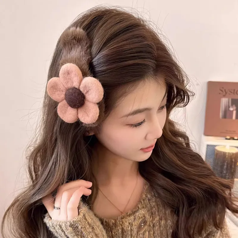 PIARA Resin Felt Hair Clips Women's-3