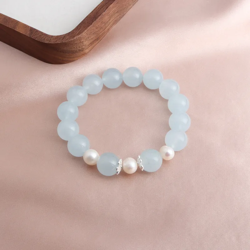 PIARA Synthetic Aquamarine Bracelets Women's-6