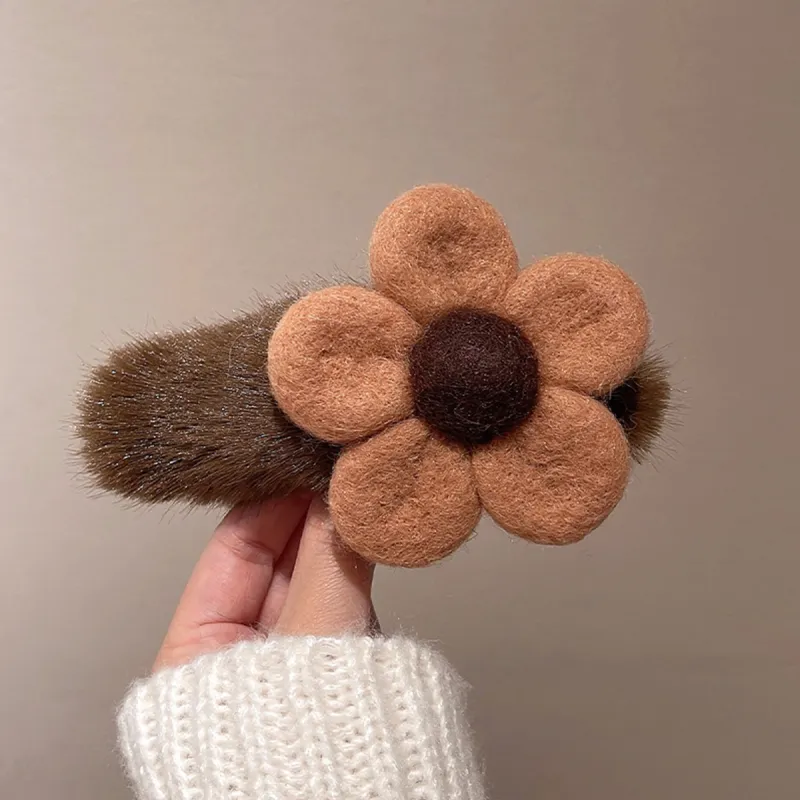 PIARA Resin Felt Hair Clips Women's-4