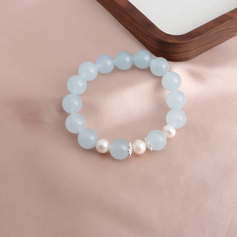 PIARA Synthetic Aquamarine Bracelets Women's-5