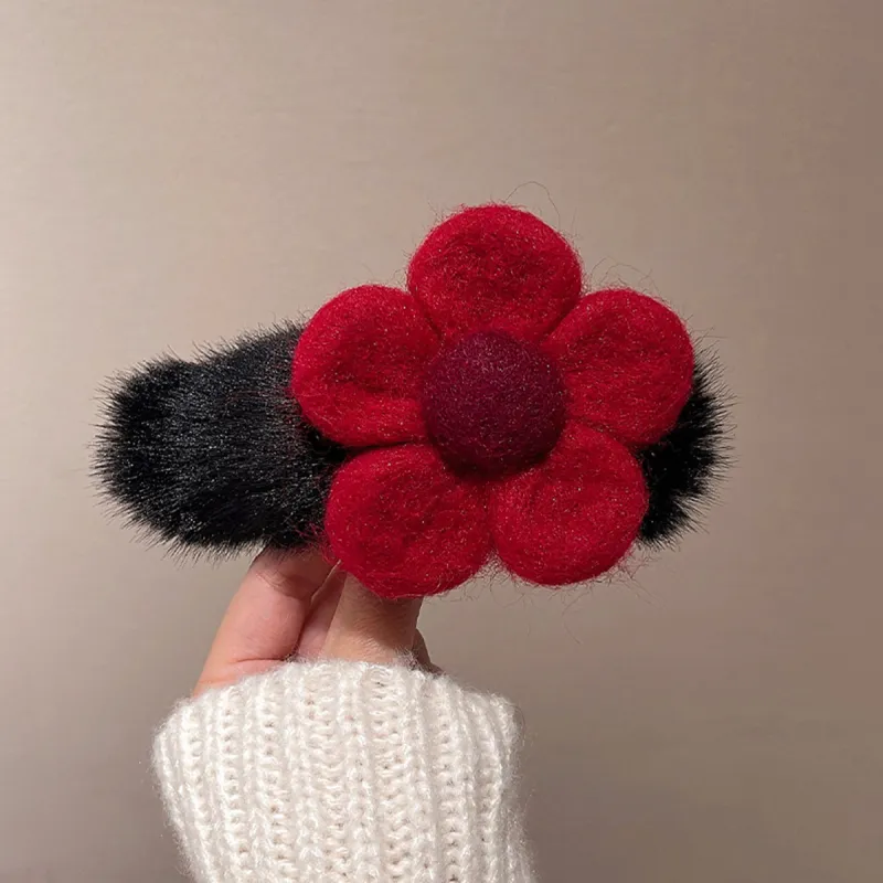 PIARA Resin Felt Hair Clips Women's-13