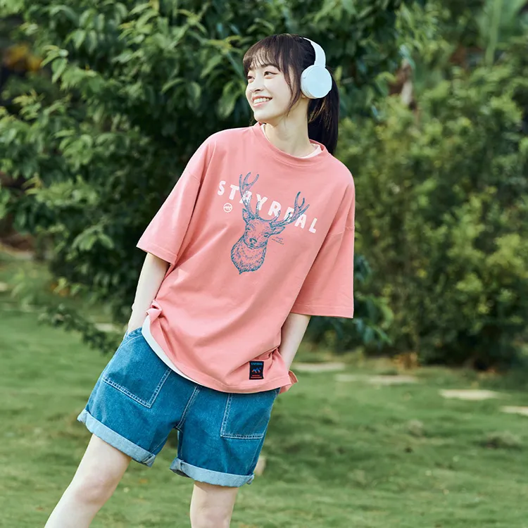 STAYREAL Crew Neck Short-Sleeved T-Shirts Unisex-4