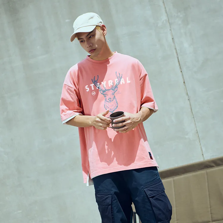 STAYREAL Crew Neck Short-Sleeved T-Shirts Unisex-6