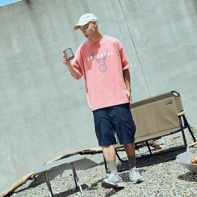 STAYREAL Crew Neck Short-Sleeved T-Shirts Unisex-7