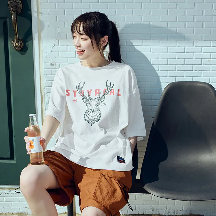 STAYREAL Crew Neck Short-Sleeved T-Shirts Unisex-17