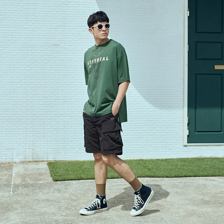 STAYREAL Crew Neck Short-Sleeved T-Shirts Unisex-19