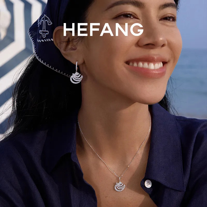 HEFANG 925 Sterling Silver Earrings Women's-1