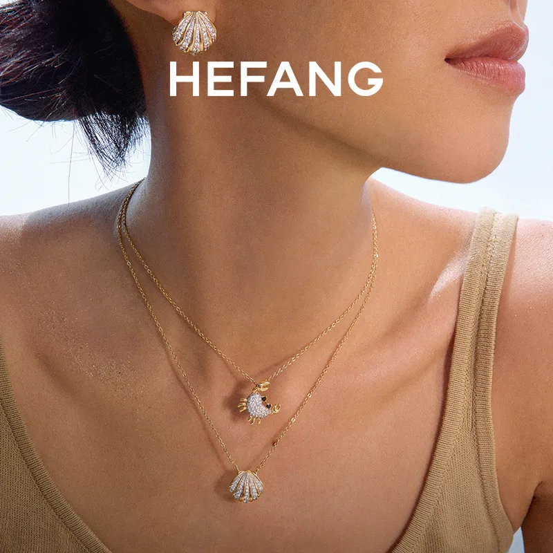 HEFANG 925 Sterling Silver Necklaces Unisex-2