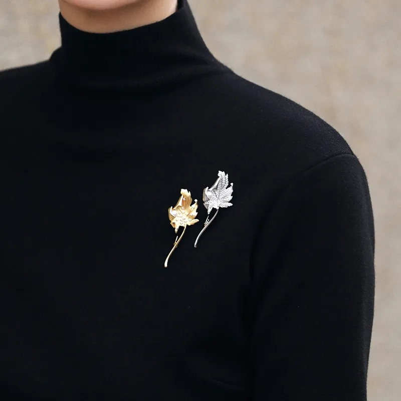 HEFANG×Xiaoxue Snowflake Series 925 Sterling Silver Brooches Women's-2