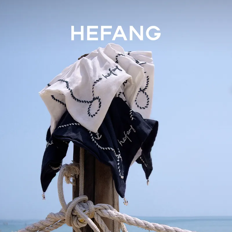 HEFANG Hair Accessories Linen Hair Tie Women's-1
