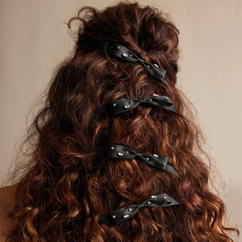 HEFANG Hair Accessories Polyester Hair Clips Women's-3