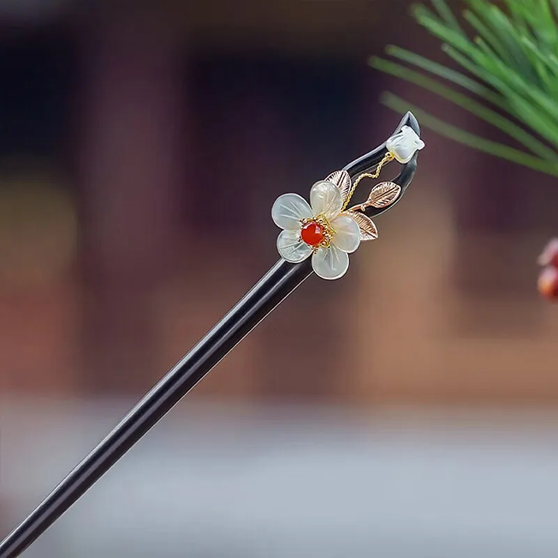 SENDME Ebony Wood Hairpins Women's-2
