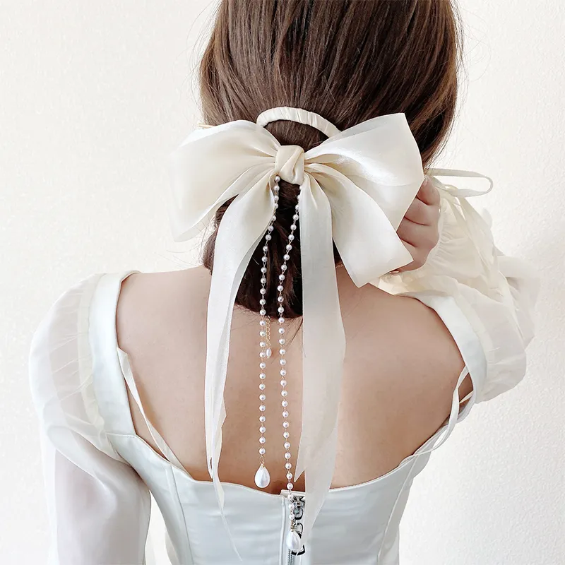 SENDME Hairpins Women's Bowknot Ribbon Hairpin-1