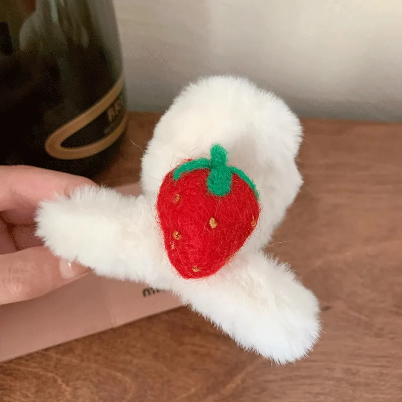 SENDME Plush Hair Clips Women's-9