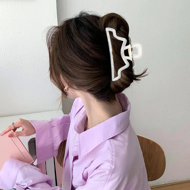 SENDME Hair Clips Women's Wave Claw Clip-1