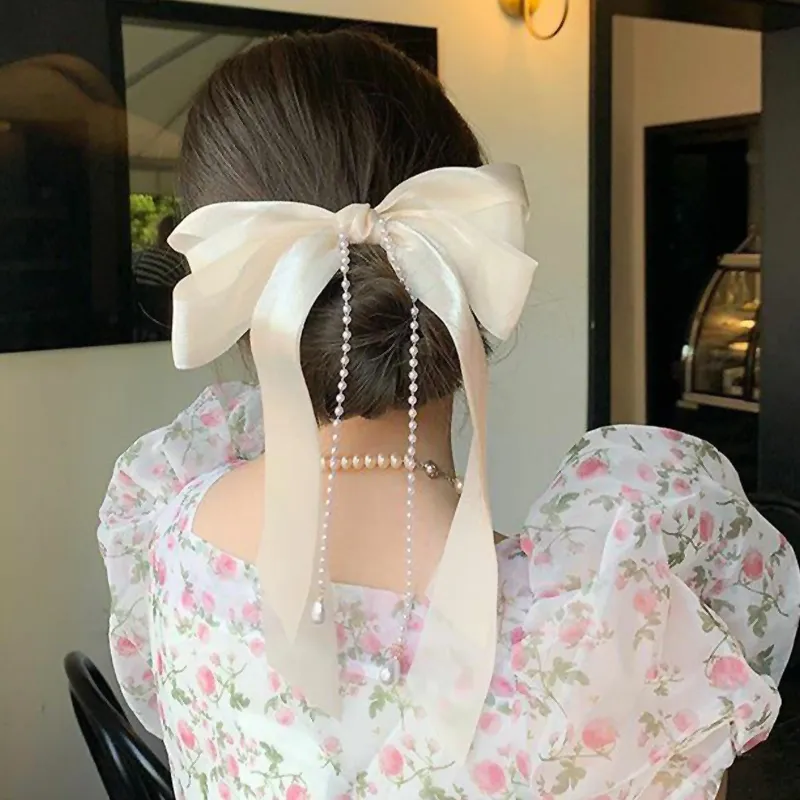 SENDME Hairpins Women's Bowknot Ribbon Hairpin-5