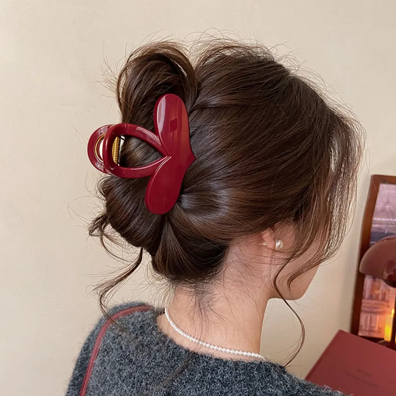 SENDME Acrylic Hair Clips Women's-15