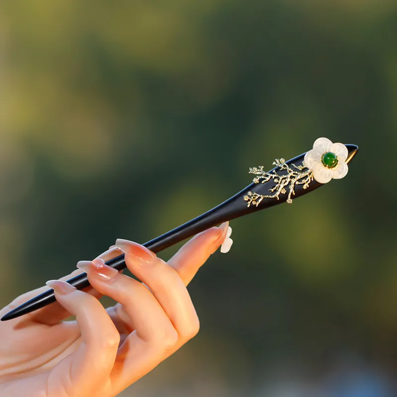 SENDME Ebony Wood Hairpins Women's-6