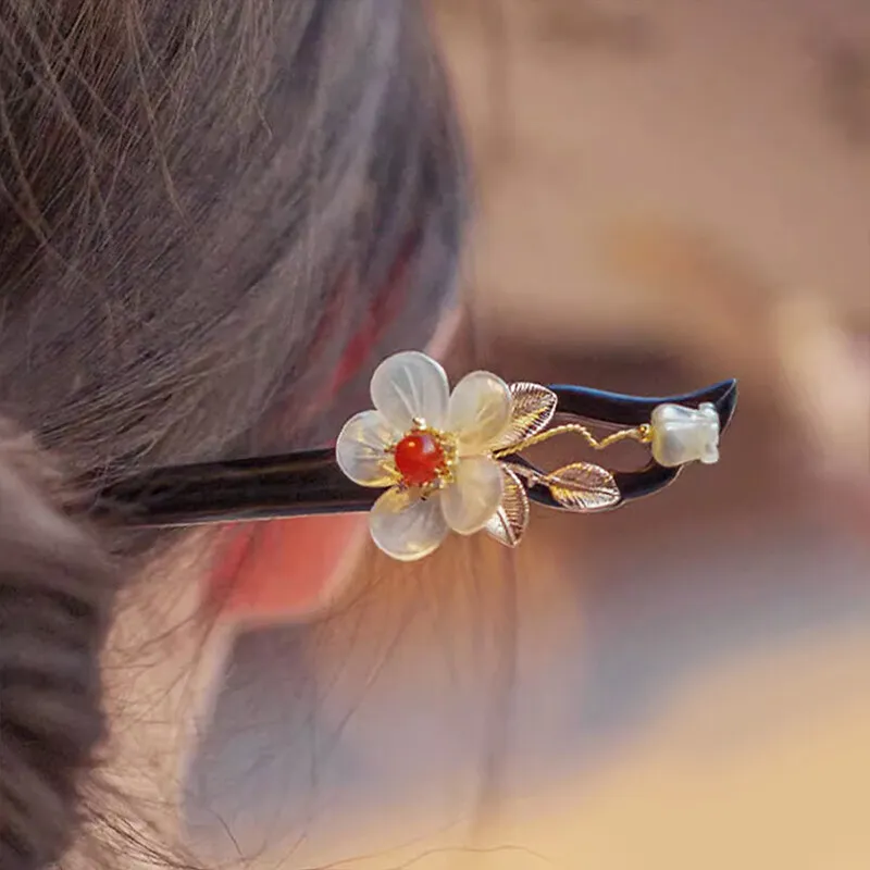 SENDME Ebony Wood Hairpins Women's-1