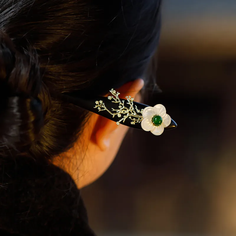 SENDME Ebony Wood Hairpins Women's-1