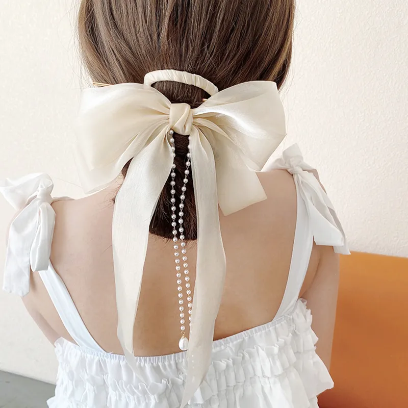 SENDME Hairpins Women's Bowknot Ribbon Hairpin-3
