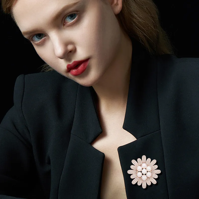 SENDME Eco Friendly Copper Brooches Women's-7