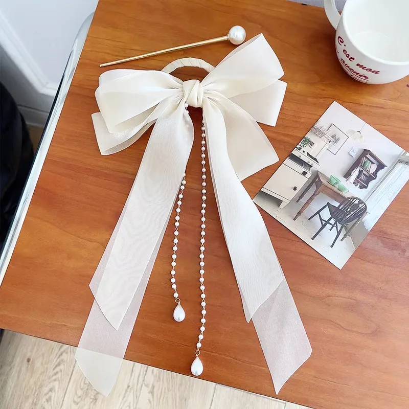 SENDME Hairpins Women's Bowknot Ribbon Hairpin-2