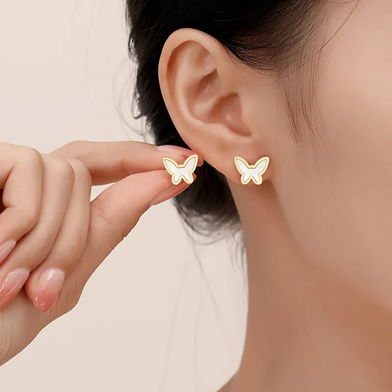 SENDME Eco Friendly Copper Stud Earrings Women's-1