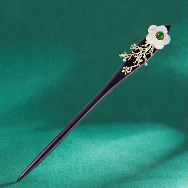 SENDME Ebony Wood Hairpins Women's-5