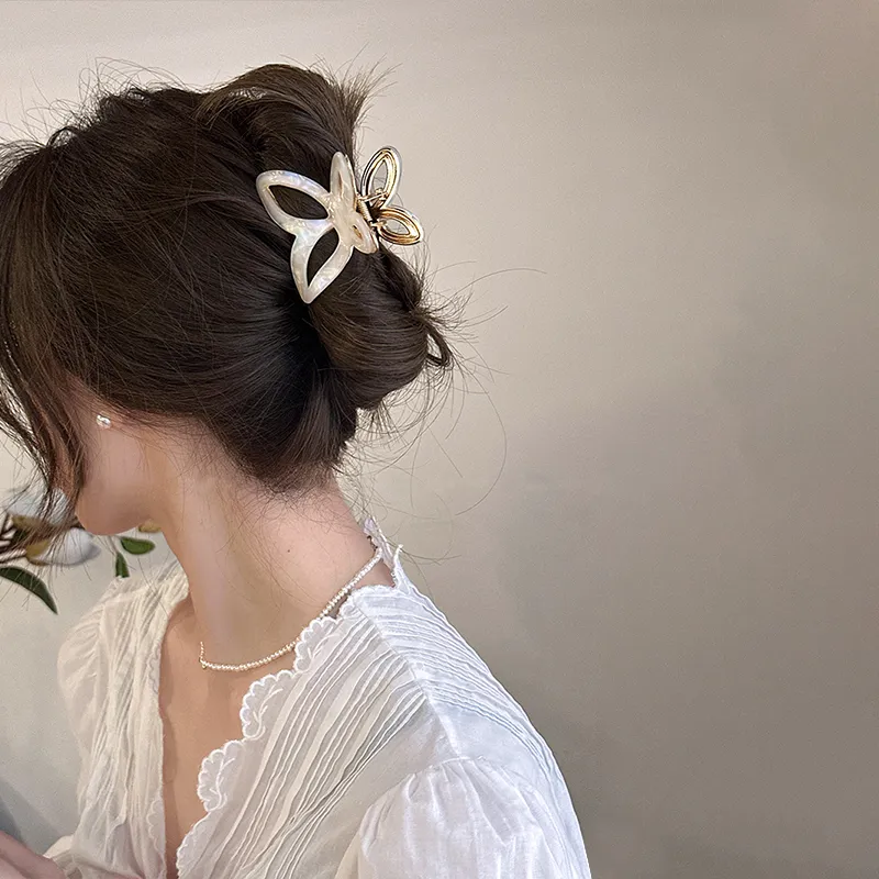 SENDME Acrylic Hair Clips Women's-2