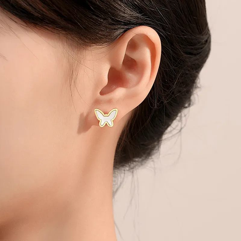 SENDME Eco Friendly Copper Stud Earrings Women's-4
