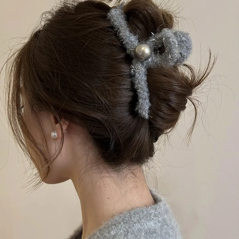 SENDME Acrylic, Plush, Faux Pearl Hair Clips Women's-9