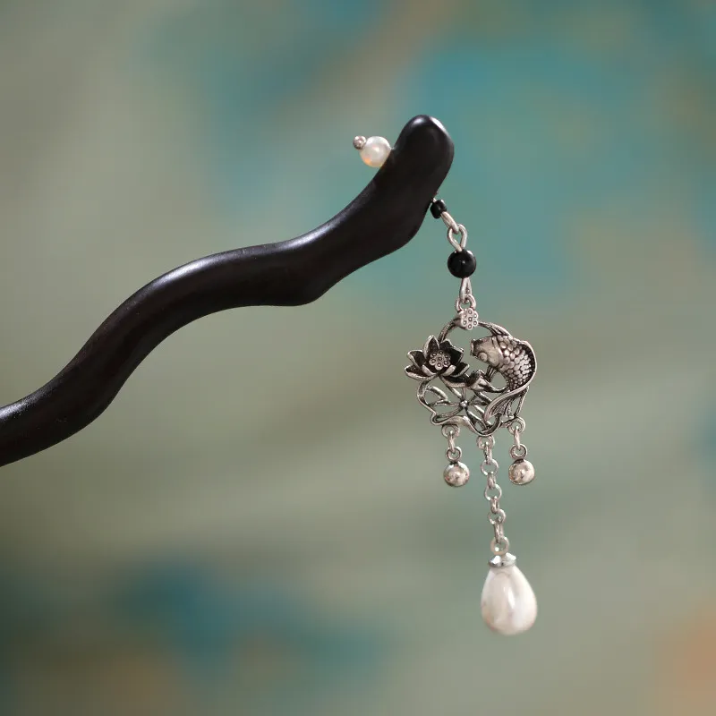 SENDME Ebony Wood Hairpins Women's-2