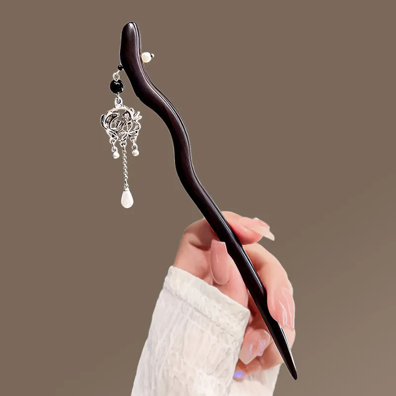 SENDME Ebony Wood Hairpins Women's-6