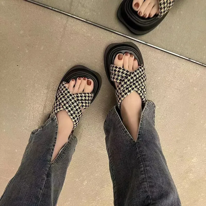 MOREMERRY Platform Slippers Summer Platform Sole Mules Best Selling Squashy And Bouncy Feeling-3