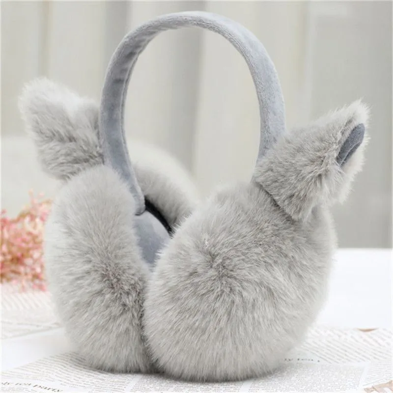 MOREMERRY Rabbit And Fox Fur Proof Earmuffs Unisex-4