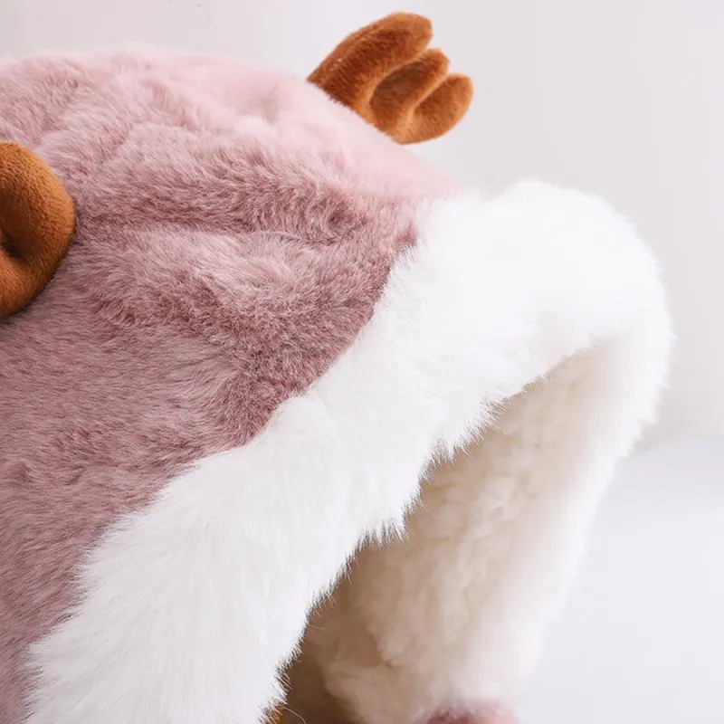 MOREMERRY Faux Rabbit Fur Velvet Hoods & Plush Hats Kids'-2