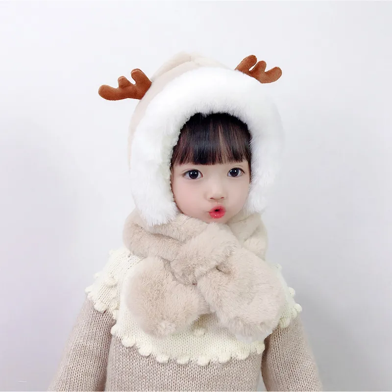 MOREMERRY Faux Rabbit Fur Velvet Hoods & Plush Hats Kids'-7