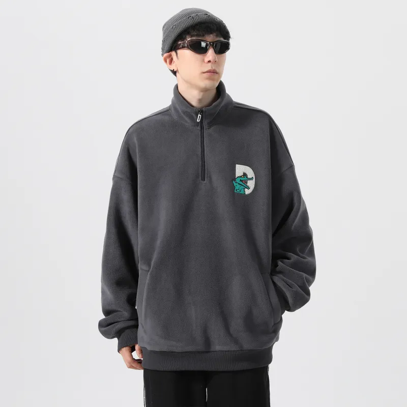 Dnnnn Velvet Sweatshirt Jacket Winter Unisex-11