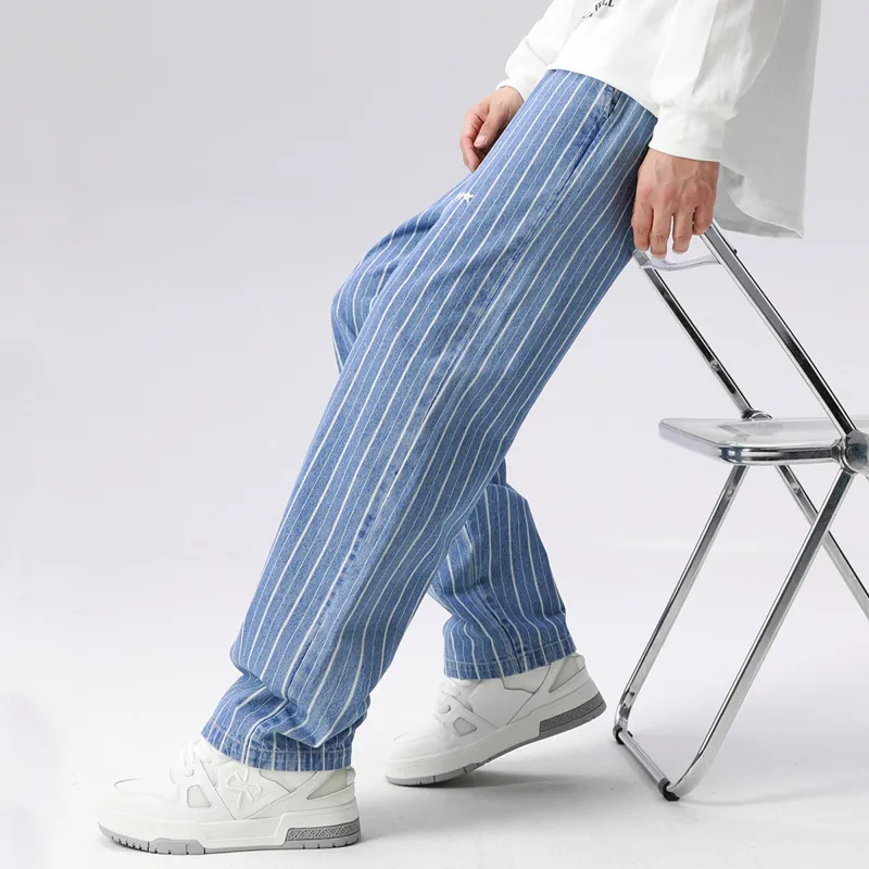 Dnnnnx Jeans Unisex Light Blue-1
