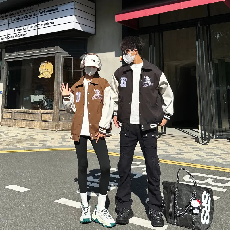 Dnnnn Baseball Jacket Coat Unisex-2