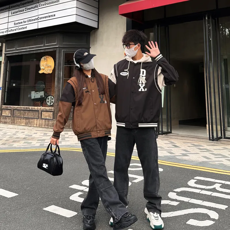 Dnnnn Baseball Jacket Coat Unisex-4
