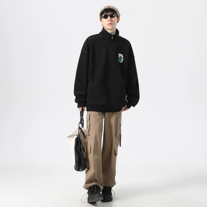 Dnnnn Velvet Sweatshirt Jacket Winter Unisex-4