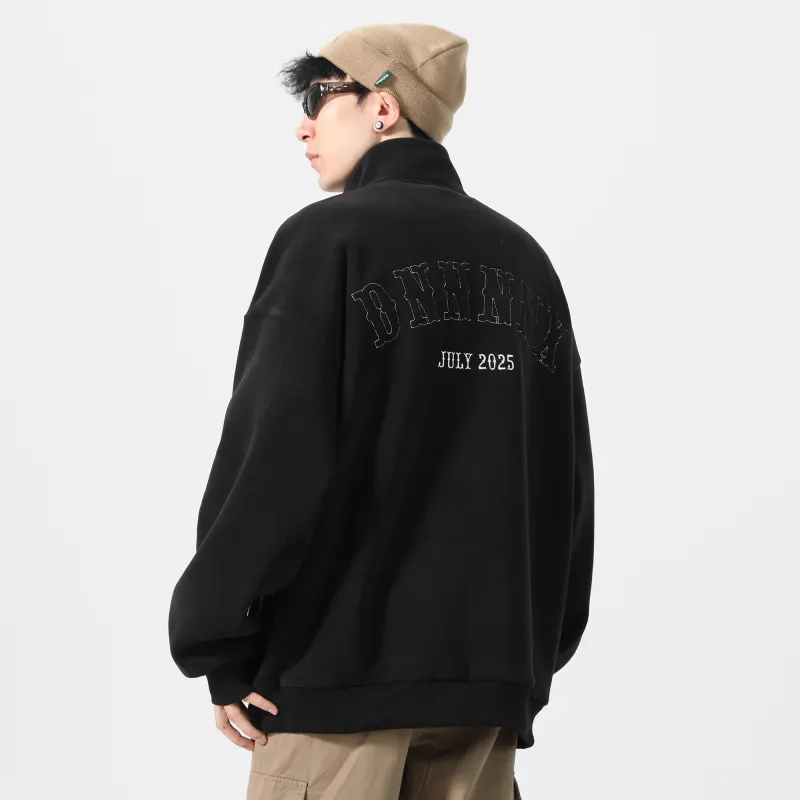 Dnnnn Velvet Sweatshirt Jacket Winter Unisex-3